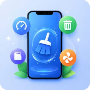 واجهة تطبيق Clear App لتنظيف الهاتف وتحسين الأداء